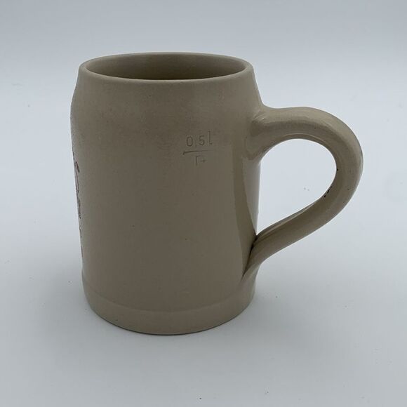 Vintage German stoneware beer stine mug Lowenbrauerei Wasseralfingen Seit 1864 - Picture 5 of 9